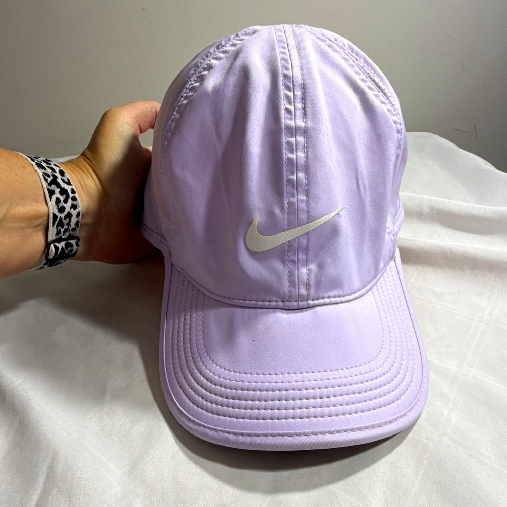 Nike Dri-FIT Club Purple Solid Baseball Cap Adjustable Mens L XL